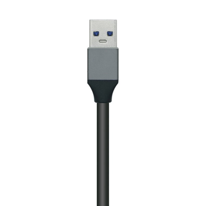 Aisens Hub USB 3.0 Aluminio 4 Puertos Gris 10cm Aisens Hub USB 3.0 Aluminio 4 Puertos Gris 10cm